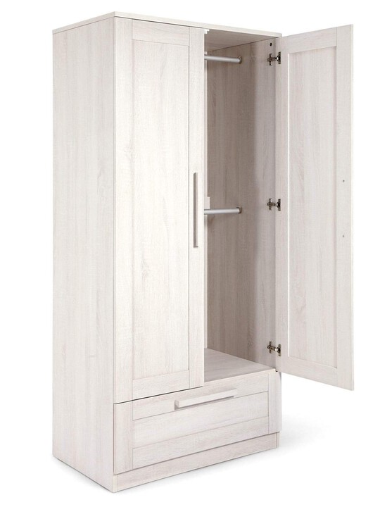 Atlas 2 Piece Cotbed Set with Wardrobe- White image number 6